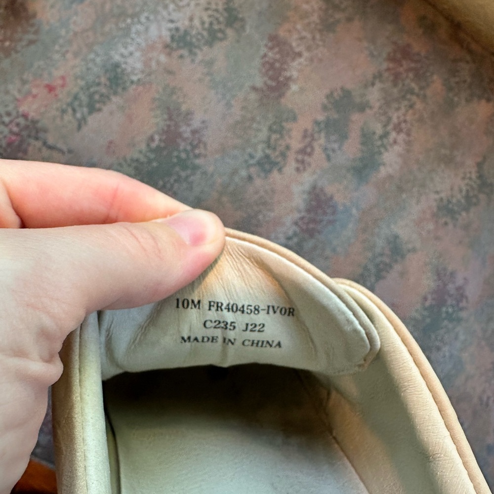 Frye Cream Embossed Leather Low-Top Sneakers - Picture 5 of 5